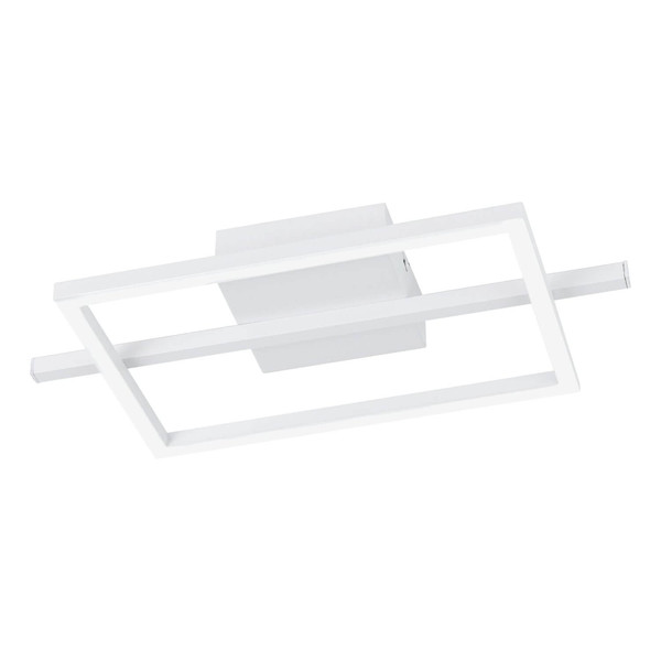 Eglo LED Deckenleuchte Amandolo dimmbar 17W RGB CCT warm-/tageslichtweiss 2700-6500K Weiss Aluminium Stahl 40x20cm 901116