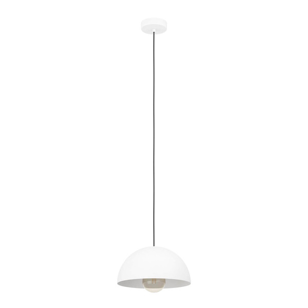 Eglo Pendelleuchte Gaetano E27 Weiss Stahl Ø30cm 901135