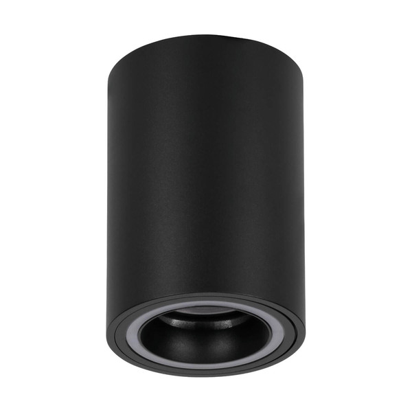 Eglo LED Aufbauleuchte Carosso-Z Smart GU10 dimmbar 4,9W RGB CCT warm-/tageslichtweiss 2700-6500K Zigbee Schwarz Aluminium Ø8cm 901168