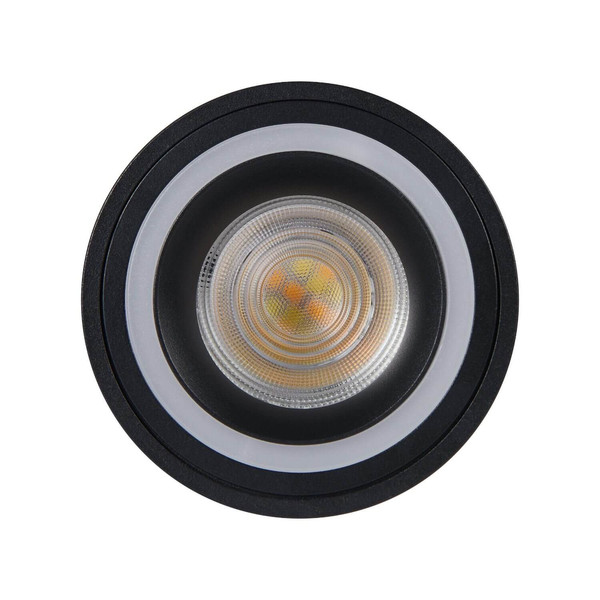 Eglo LED Aufbauleuchte Carosso-Z Smart GU10 dimmbar 4,9W RGB CCT warm-/tageslichtweiss 2700-6500K Zigbee Schwarz Aluminium Ø8cm 901168