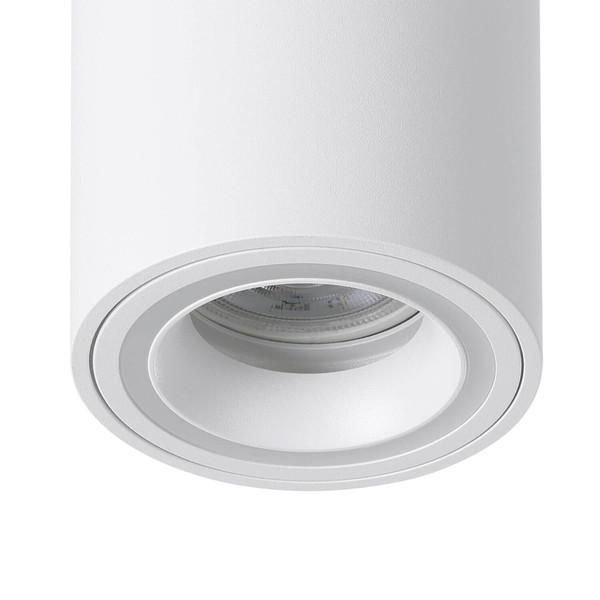 Eglo LED Aufbauleuchte Carosso-Z Smart GU10 dimmbar 4,9W RGB CCT warm-/tageslichtweiss 2700-6500K Zigbee Weiss Aluminium Ø8cm 901169