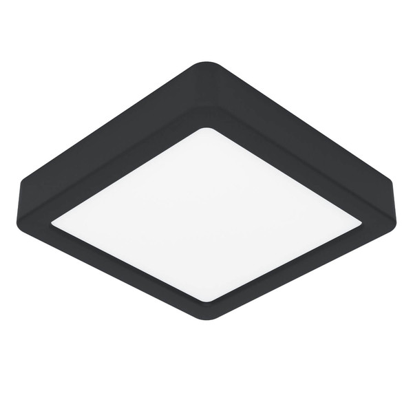 Eglo LED Aufbauleuchte Fueva 6 7W CCT warm-/neutral-/tageslichtweiss 2700/4000/6500K Schwarz 15x15cm 901302