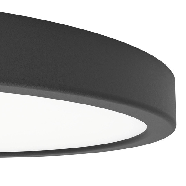 Eglo LED Aufbauleuchte Fueva 6 14,2W CCT warm-/neutral-/tageslichtweiss 2700/4000/6500K IP44 Schwarz Ø28cm 901326