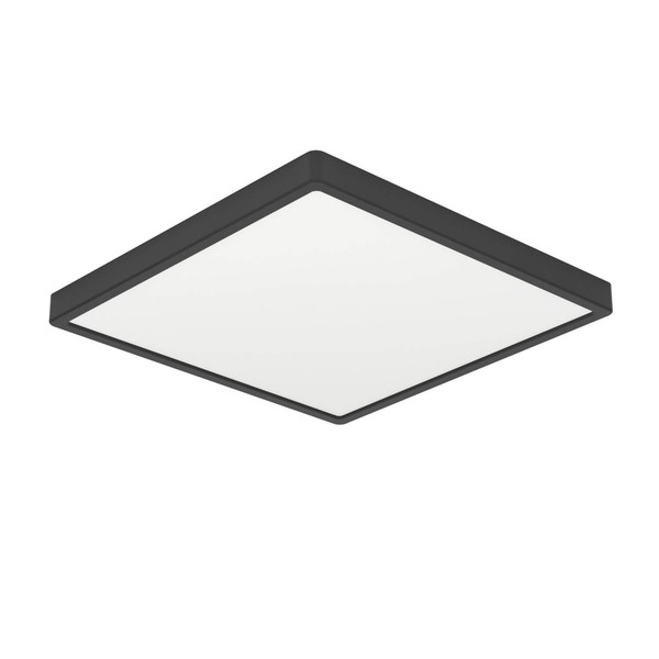 Eglo LED Aufbauleuchte Fueva 6 7W CCT warm-/neutral-/tageslichtweiss 2700/4000/6500K IP44 Schwarz 15x15cm 901328