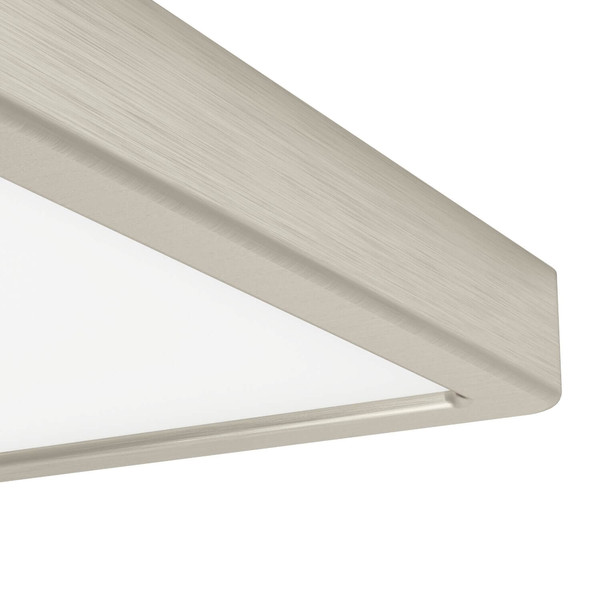 Eglo LED Aufbauleuchte Fueva 6-Z Smart dimmbar 10,5W RGB CCT warm-/tageslichtweiss 2700-6500K Zigbee IP44 Nickel-matt Stahl 22x22cm 901383