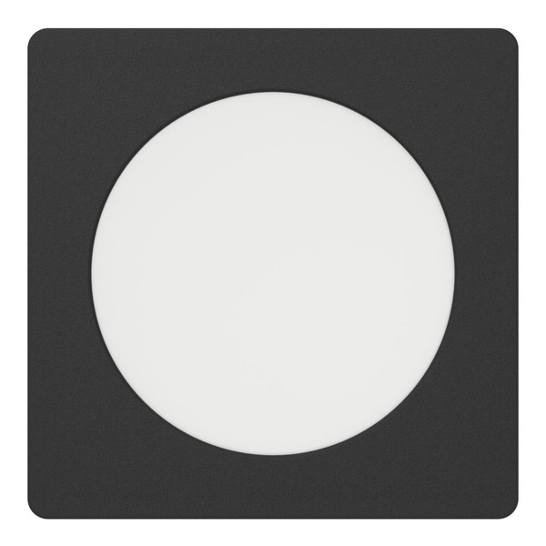 Eglo LED Einbauleuchte Fueva 6 6,3W CCT warm-/neutral-/tageslichtweiss 2700/4000/6500K Schwarz 12x12cm 901391