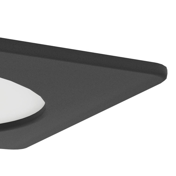 Eglo LED Einbauleuchte Fueva 6 6,3W CCT warm-/neutral-/tageslichtweiss 2700/4000/6500K Schwarz 12x12cm 901391