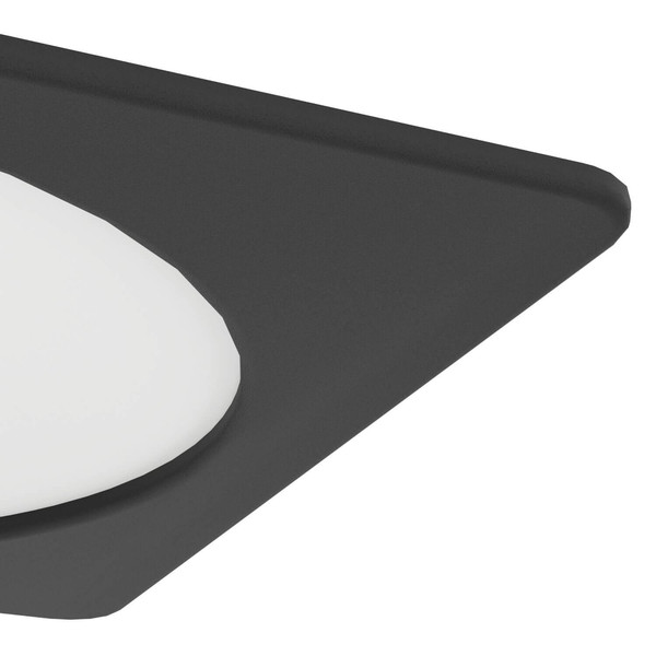 Eglo LED Einbauleuchte Fueva 6 18,5W CCT warm-/neutral-/tageslichtweiss 2700/4000/6500K Schwarz 22x22cm 901393