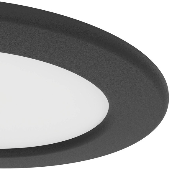 Eglo LED Einbauleuchte Fueva 6 6,3W CCT warm-/neutral-/tageslichtweiss 2700/4000/6500K IP44 Schwarz Ø12cm 901413