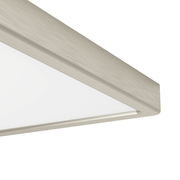 Eglo LED Aufbauleuchte Fueva 6-Z Smart dimmbar 17,8W RGB CCT warm-/tageslichtweiss 2700-6500K Zigbee IP44 Nickel-matt Stahl 39x39cm 901422