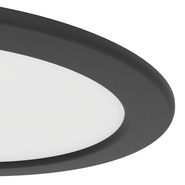 Eglo LED Einbauleuchte Fueva 6-Z Smart dimmbar 9,5W RGB CCT warm-/tageslichtweiss 2700-6500K Zigbee IP44 Schwarz Ø17cm 901427