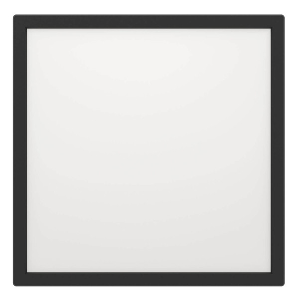Eglo LED Deckenleuchte Rovito 13,4W CCT warm-/neutral-/tageslichtweiss 2700/4000/6500K IP44 Schwarz 29x29cm 901442