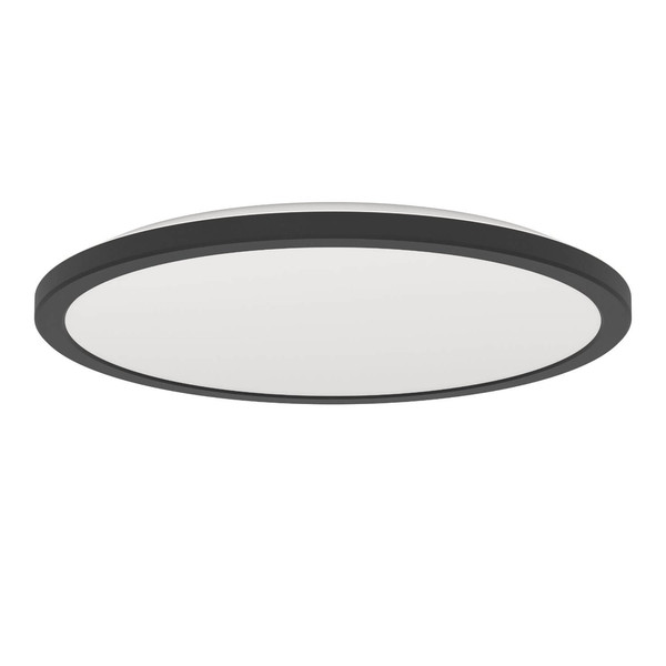 Eglo LED Deckenleuchte Rovito-R dimmbar 18,5W CCT warm-/tageslichtweiss 2700-6500K IP44 Schwarz Ø39cm 901454
