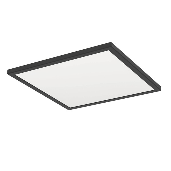 Eglo LED Deckenleuchte Rovito-R dimmbar 17,6W CCT warm-/tageslichtweiss 2700-6500K IP44 Schwarz 39x39cm 901456