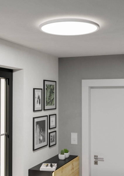 Eglo LED Deckenleuchte Rovito-R dimmbar 16,8W CCT warm-/tageslichtweiss 2700-6500K IP44 Weiss Ø50cm 901459