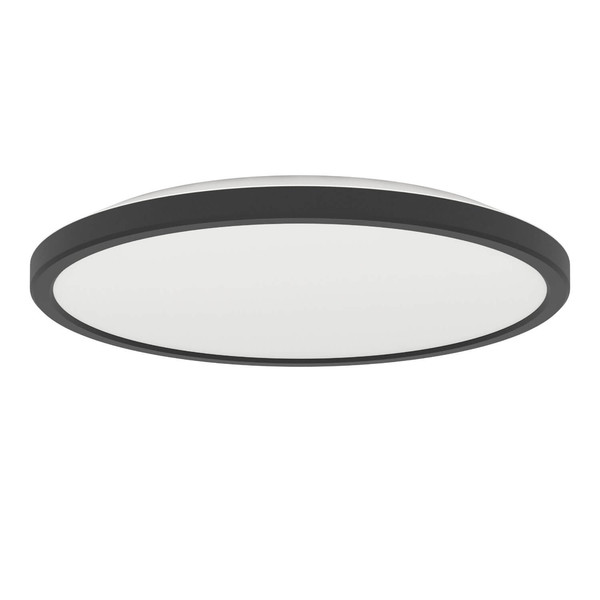 Eglo LED Deckenleuchte Rovito-Z Smart dimmbar 13,9W RGB CCT warm-/tageslichtweiss 2700-6500K Zigbee IP44 Schwarz Ø30cm 901463