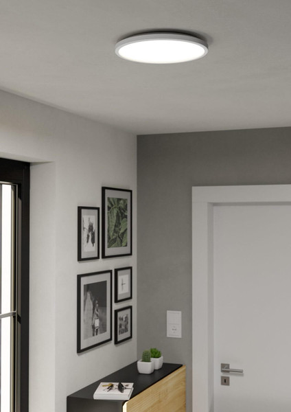 Eglo LED Deckenleuchte Rovito-Z Smart dimmbar 13,9W RGB CCT warm-/tageslichtweiss 2700-6500K Zigbee IP44 Weiss Ø30cm 901471