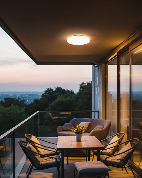 Eglo LED Deckenleuchte Approdo 36W warmweiss 3000K IP54 Weiss Stahl Ø43cm 901526