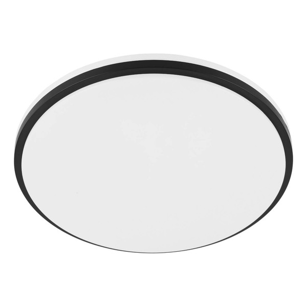 Eglo LED Deckenleuchte Margidore 18W CCT warm-/neutral-/tageslichtweiss 3000/4000/6500K IP54 Weiss Schwarz Stahl Ø34cm 901529