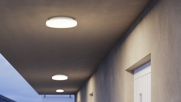 Eglo LED Deckenleuchte Castagneto 16,5W CCT warm-/neutral-/tageslichtweiss 2700/4000/6500K IP54 Weiss Ø26cm 901531