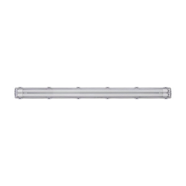 Eglo LED Feuchtraumleuchte Basic 2-flammig G13 2x 15W neutralweiss 4000K IP65 Grau Transparent 126x10cm 901542