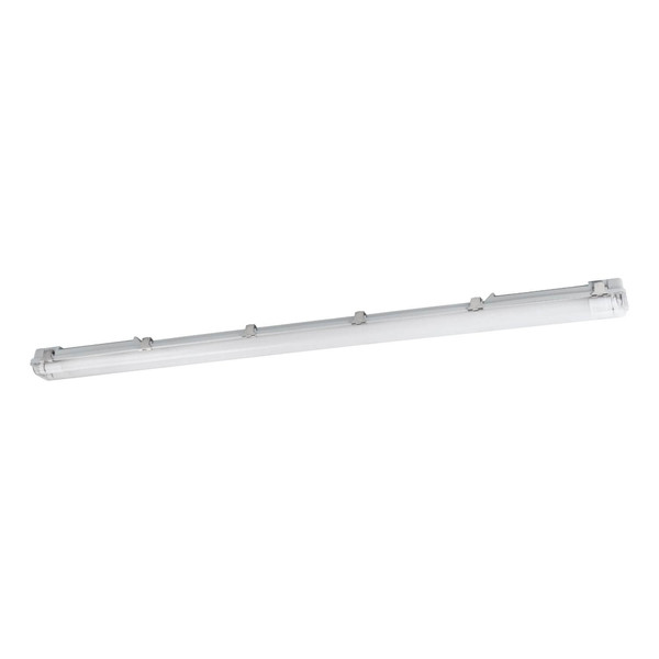 Eglo LED Feuchtraumleuchte Basic Plus 2-flammig G13 2x 15W neutralweiss 4000K IP65 Grau Transparent 126x10cm 901547