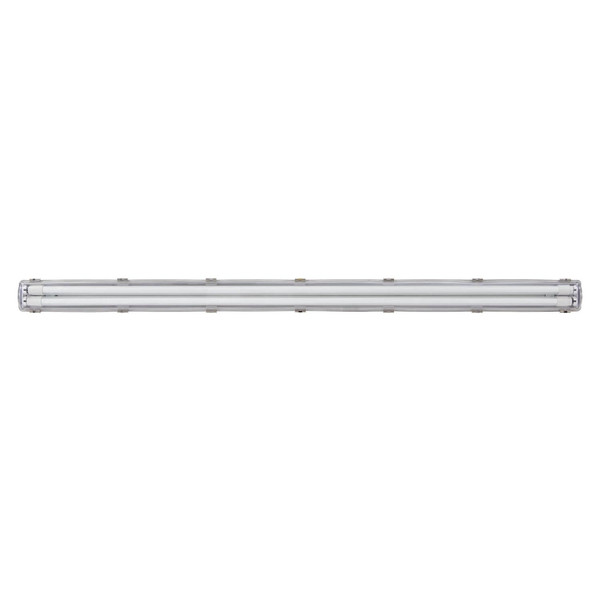 Eglo LED Feuchtraumleuchte Basic Plus 2-flammig G13 2x 23W neutralweiss 4000K IP65 Grau Transparent 156x10cm 901549