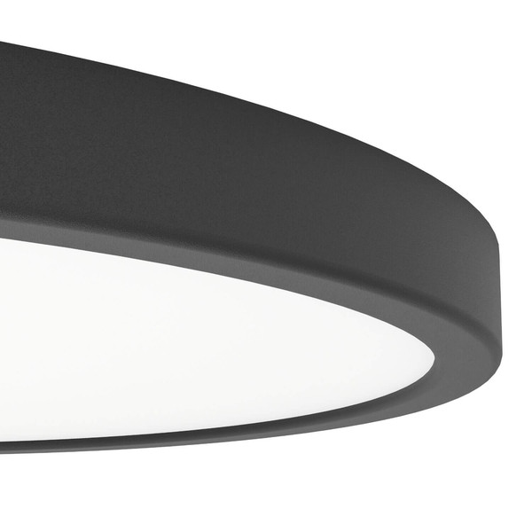 Eglo LED Aufbauleuchte Fueva 6-Z Smart dimmbar 17,5W RGB CCT warm-/tageslichtweiss 2700-6500K Zigbee IP44 Schwarz Ø39cm 901725