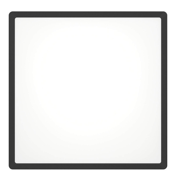 Eglo LED Aufbauleuchte Fueva 6-Z Smart dimmbar 17,8W RGB CCT warm-/tageslichtweiss 2700-6500K Zigbee IP44 Schwarz 39x39cm 901728