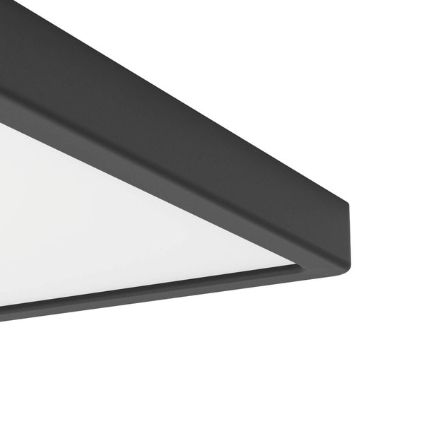 Eglo LED Aufbauleuchte Fueva 6-Z Smart dimmbar 17,8W RGB CCT warm-/tageslichtweiss 2700-6500K Zigbee IP44 Schwarz 39x39cm 901728