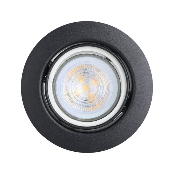 Eglo LED Einbauspot Favazzina 3-flammig GU10 3x 4W warmweiss 2700K Schwarz Stahl Ø9cm 901755