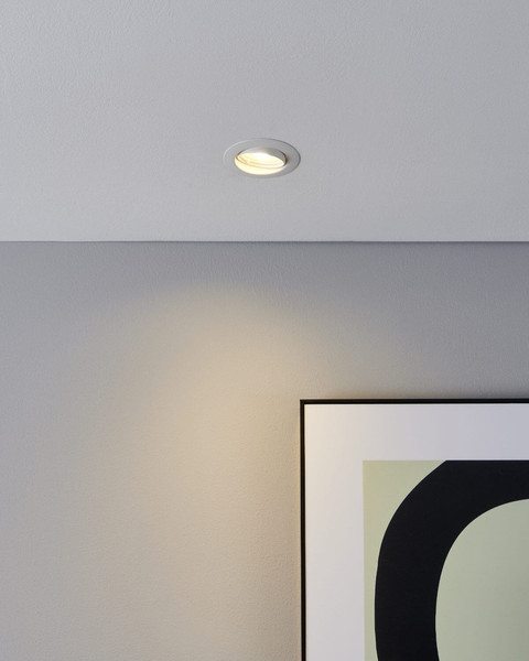 Eglo LED Einbauspot Favazzina 3-flammig GU10 3x 4W warmweiss 2700K Weiss Stahl Ø9cm 901756