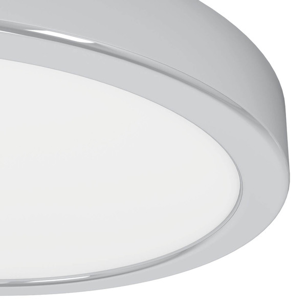 Eglo LED Aufbauleuchte Fueva 6 11,5W CCT warm-/neutral-/tageslichtweiss 2700/4000/6500K IP44 Chrom Stahl Ø21cm 901763