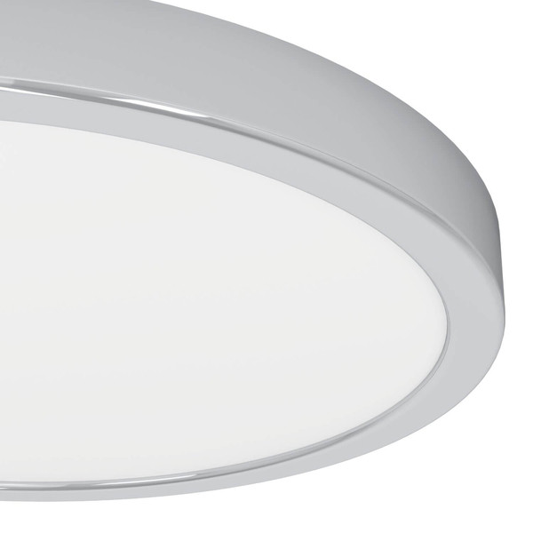 Eglo LED Aufbauleuchte Fueva 6 14,2W CCT warm-/neutral-/tageslichtweiss 2700/4000/6500K IP44 Chrom Stahl Ø28cm 901764
