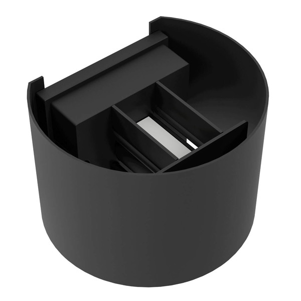 Eglo LED Außen-Wandleuchte Calpino 3 2-flammig 2x 2,8W warmweiss 3000K IP54 Schwarz Klar Aluminium Glas 13,5x10cm 901844