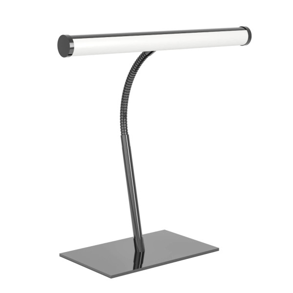 Eglo LED Tischleuchte Riccione dimmbar 5W CCT warm-/neutral-/tageslichtweiss 2700/4000/6500K Nickel-nero Stahl Aluminium 39,5x30cm 901981