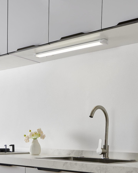 Eglo LED Unterbauleuchte Russcallo 8W CCT warm-/neutral-/tageslichtweiss 2700/4000/6500K Weiss 57x6cm 901995