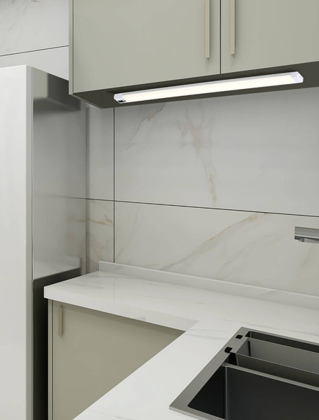 Eglo LED Unterbauleuchte Selrino dimmbar 8W CCT warm-/neutral-/tageslichtweiss 2700/4000/6500K Bewegungsmelder Weiss 57x3cm 901997