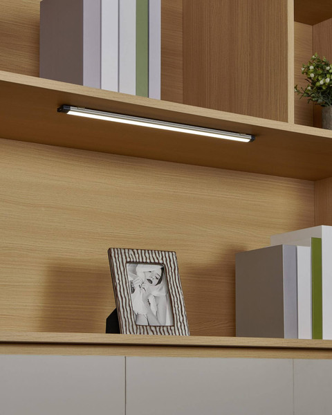 Eglo LED Unterbauleuchte Lerca 6W neutralweiss 4000K Grau Aluminium 47x2,5cm 902003