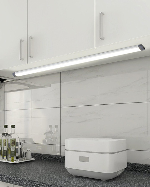 Eglo LED Unterbauleuchte Lerca 8W neutralweiss 4000K Grau Aluminium 57x2,5cm 902004