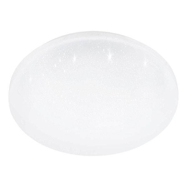 Eglo LED Deckenleuchte Frania-IP 18W CCT warm-/neutral-/tageslichtweiss 3000/4000/6000K IP44 Weiss Stahl Kristalleffekt Ø31cm 902077