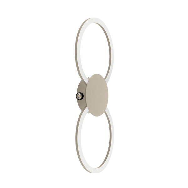 Eglo LED Wand-/Deckenleuchte Venticello 1 20,91W warmweiss 3000K Sandfarben Aluminium 66x30cm 902127