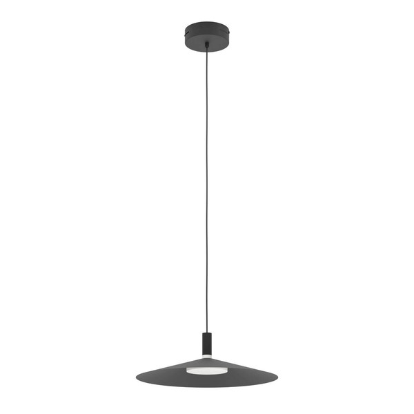 Eglo LED Pendelleuchte Conomavilla-Z Smart dimmbar 15,5W RGB CCT warm-/tageslichtweiss 2700-6500K Zigbee Schwarz Stahl Ø45cm 902183