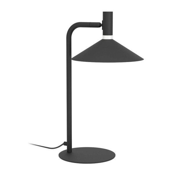 Eglo LED Tischleuchte Conomavilla-Z Smart dimmbar 7,5W RGB CCT warm-/tageslichtweiss 2700-6500K Zigbee Schwarz Stahl 45x27cm 902185