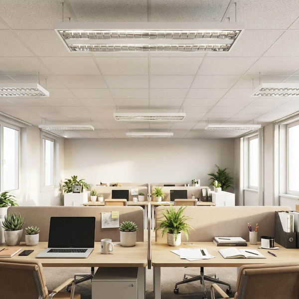 Eglo LED Rasterleuchte Martelliano 33,6W CCT warm-/neutral-/tageslichtweiss 2700/4000/6500K Weiss Transparent Stahl 124,5x31cm 902206