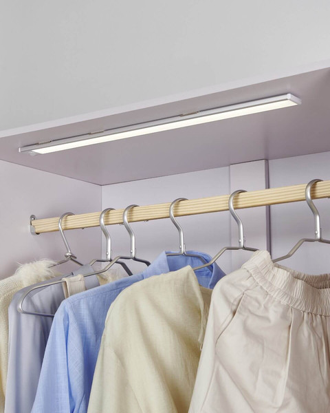 Eglo LED Unterbauleuchte Benasco 3,5W neutralweiss 4000K Bewegungsmelder Silber Aluminium 57x4cm 902215