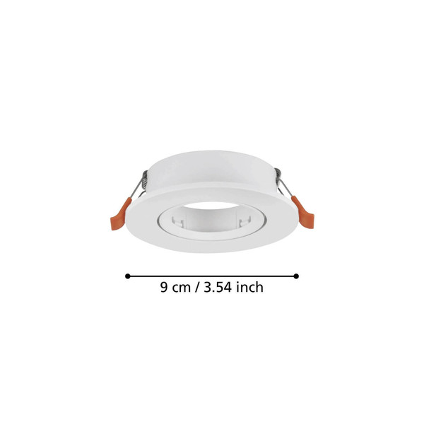 Eglo Einbauspot Barranco GU10 Weiss Ø9cm 902224