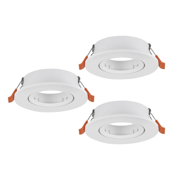 Eglo Einbauspot Barranco 3-flammig GU10 Weiss Ø9cm 902225
