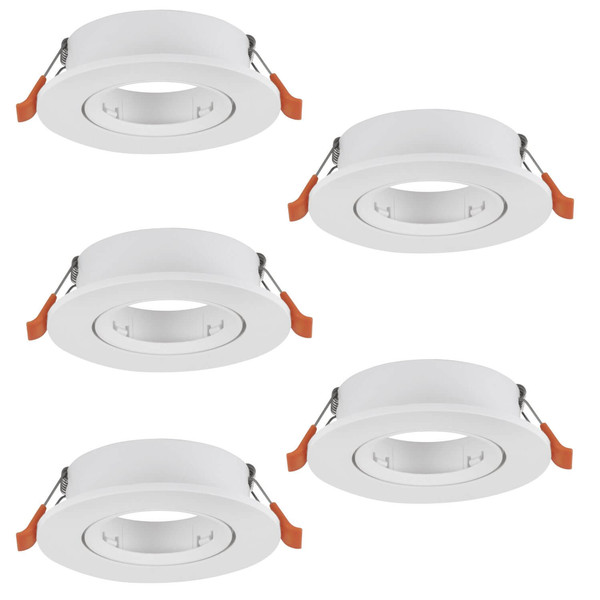 Eglo Einbauspot Barranco 5-flammig GU10 Weiss Ø9cm 902226