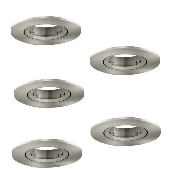 Eglo Einbauspot Barranco 5-flammig GU10 Nickel-matt Ø9cm 902233